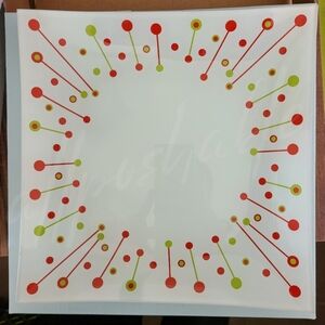 Retired PartyLite Merry Christmas Candle Garden Tray